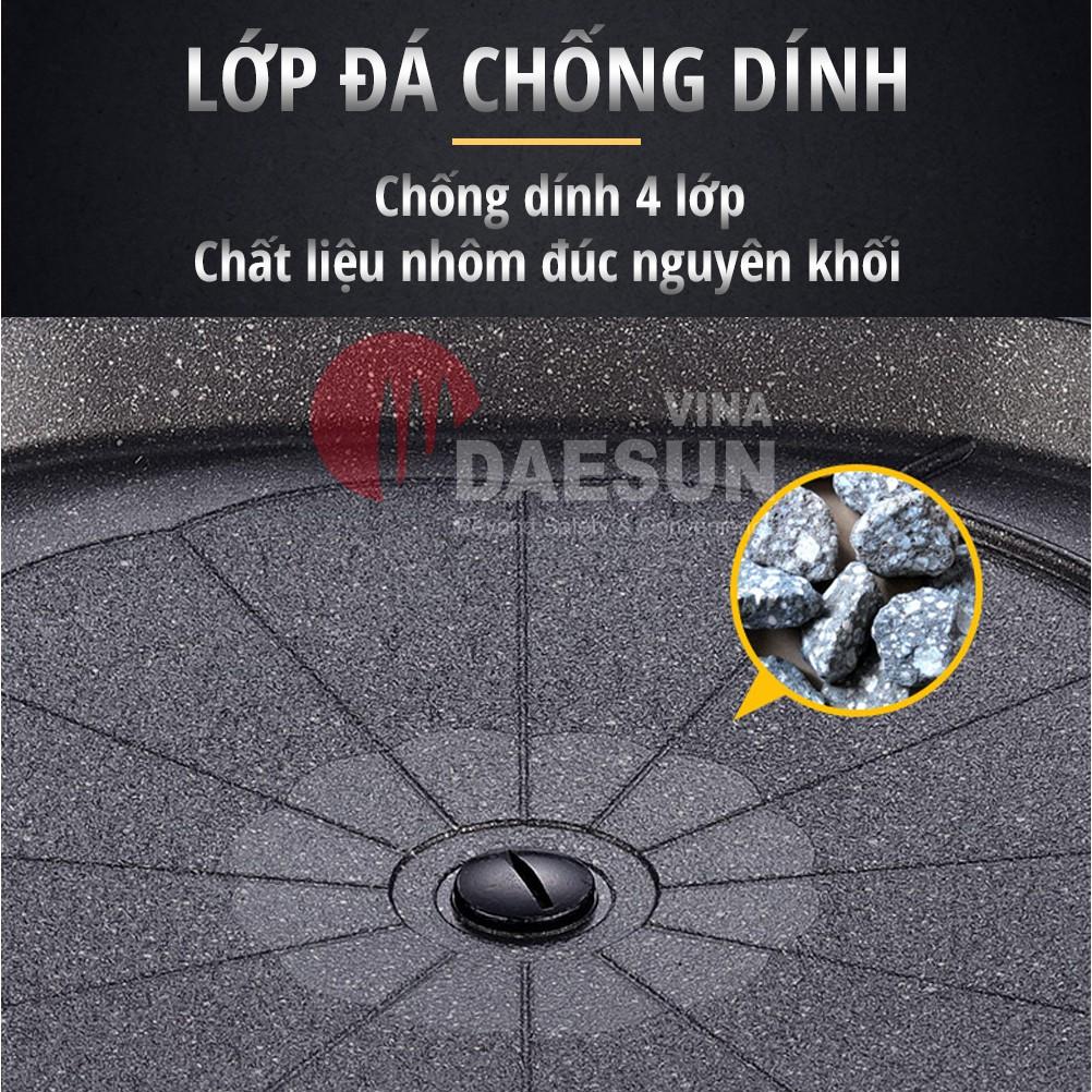 Chảo Nướng Chống Dính Maxsun - Lỗ Thoát Dầu Mỡ | Không Khói | 4 Lớp | Phủ Đá Cao Cấp | Hàng Chính Hãng