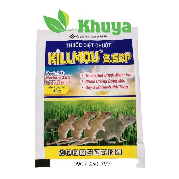 Thuốc diệt chuột Killmou 2.5DP gói 10gr