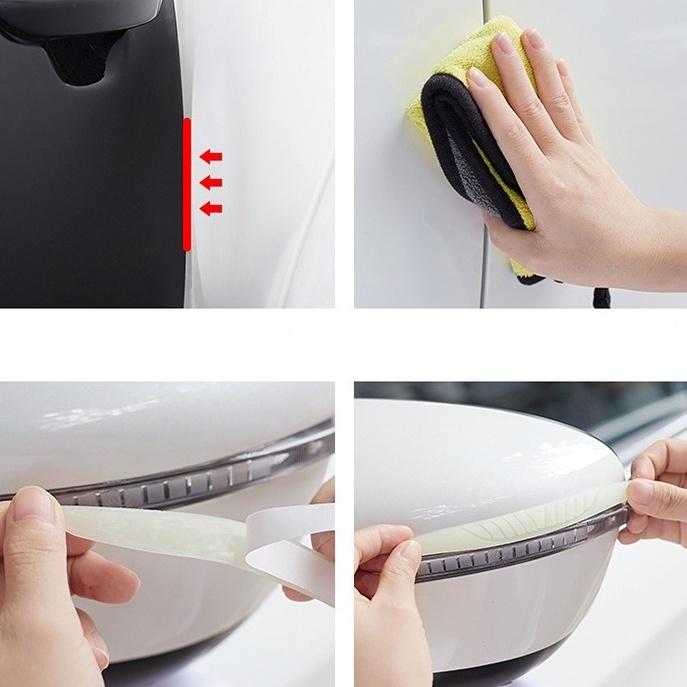 Miếng Dán Bảo Vệ Cửa Xe Hơi Dạ Quang Chống Va Chạm/ Trầy Xước Tiện Dụng