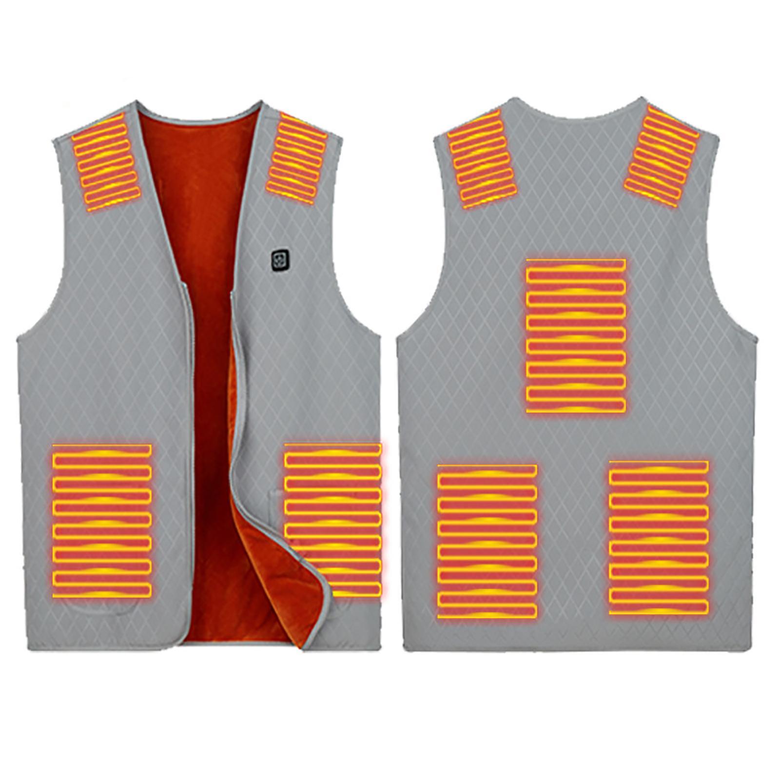 Electric Heated Vest Warm Jacket Heating Waistcoat for Fishing