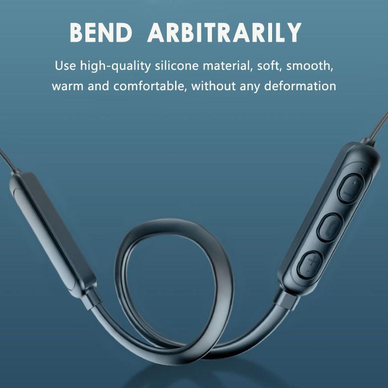 9D Stereo Không Dây Bluetooth 5.1 Treo Cổ Gắn Tai Nghe-Tai Xe Di Động Tai Nghe Nhét Tai Có Bass mic Tai Nghe