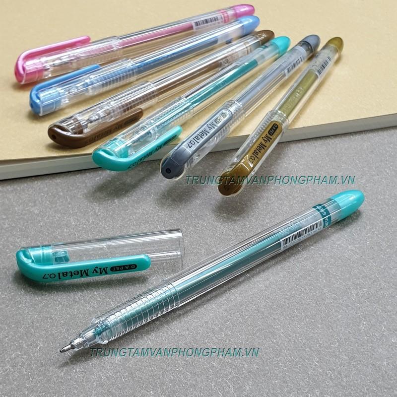 Bút My Metal Pen Đông A nhũ màu đồng bạc xanh lá dương hồng trang trí scrapbook, viết thiệp, album, sổ