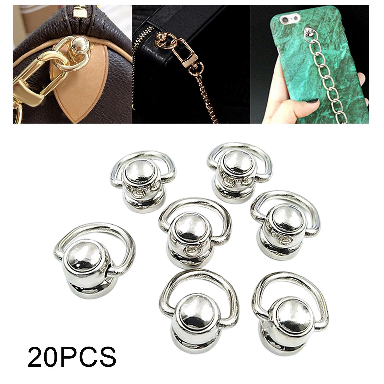 20x Alloy Bags Side Anchors Hardware Accessories Rotate Buckles for Purse Making