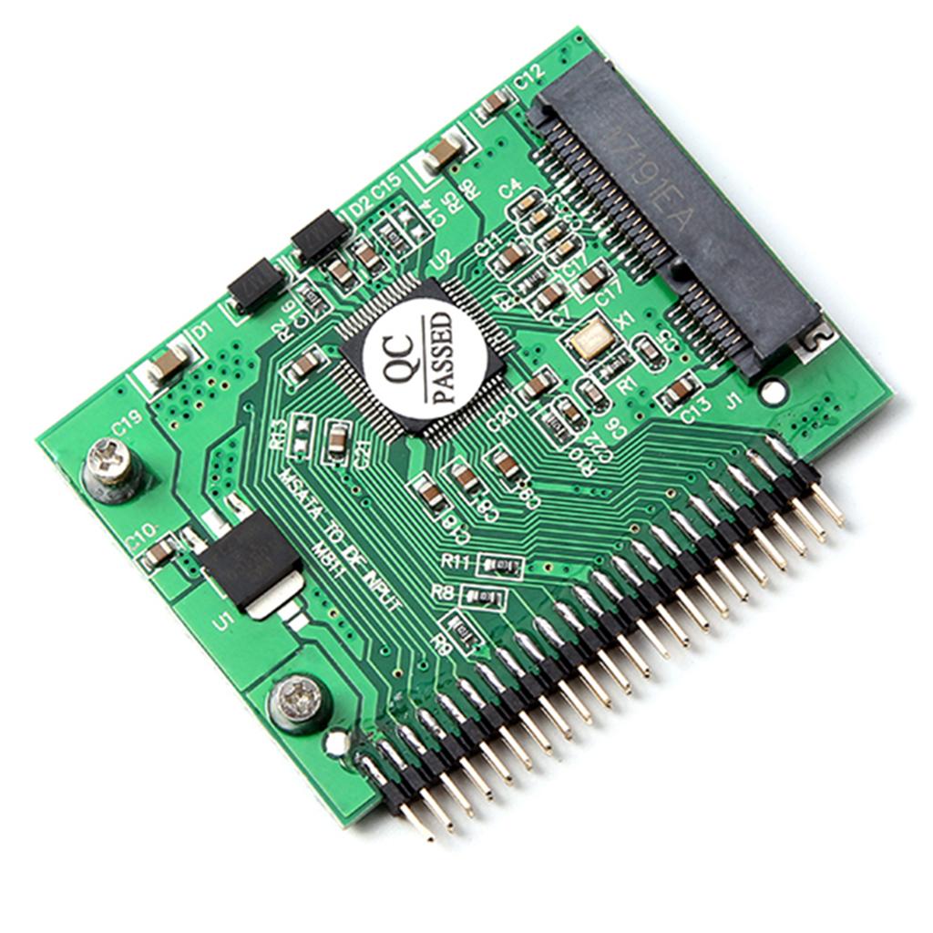 MSATA PCI E SSD to 2.5 Inch 44 Pin IDE Adapter Converter Board Module, 5 V.