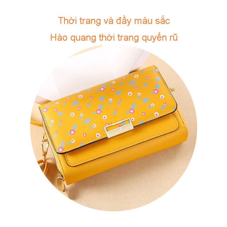 Túi xách nữ túi đeo vai có in hoa đẹp và thời trang theo phong cách hàn quốc