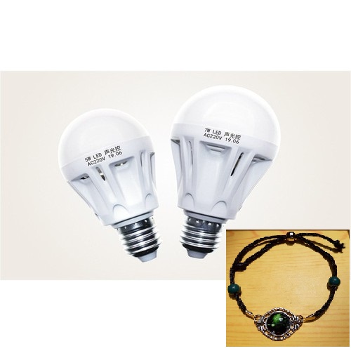 Bóng Đèn LED Cảm Biến (5W) - Tặng vòng tay Ruby