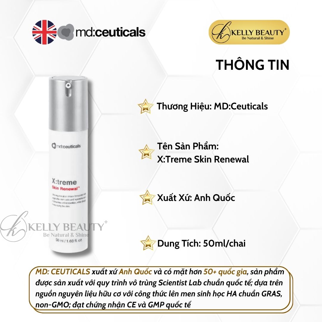 Kem Tế Bào Gốc Phục Hồi Da X:TREME Skin Renewal - MD:Ceuticals | Kelly Beauty