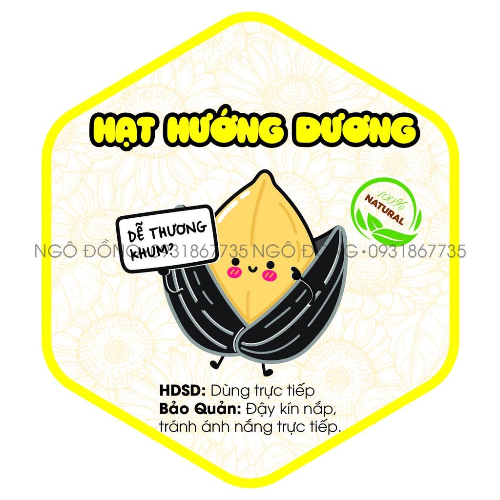 55 Tem lục giác các loại hạt mứt Tết 7*8cm