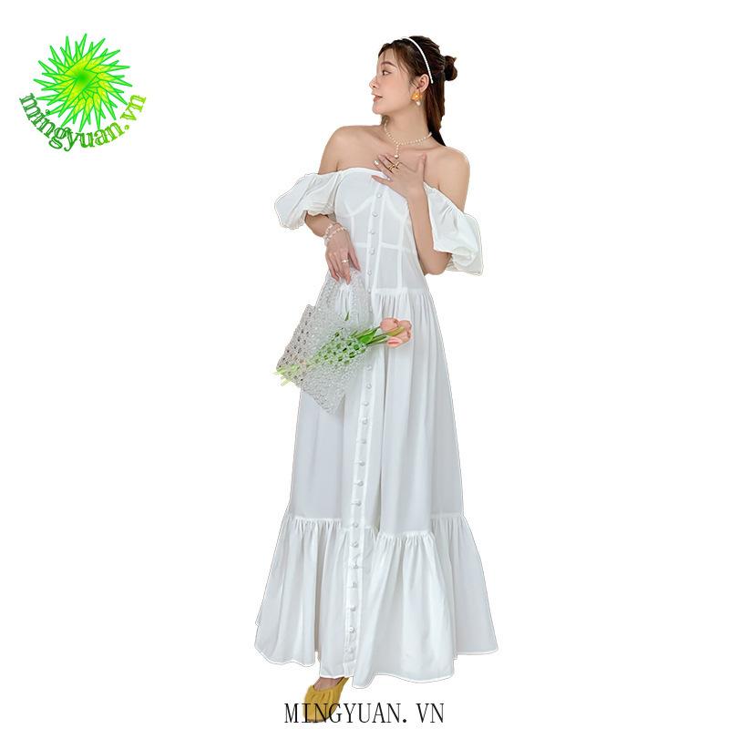 Đầm Voan Tay Phồng Phong Cách Cổ Điển Thanh Lịch Dành Cho Nữ