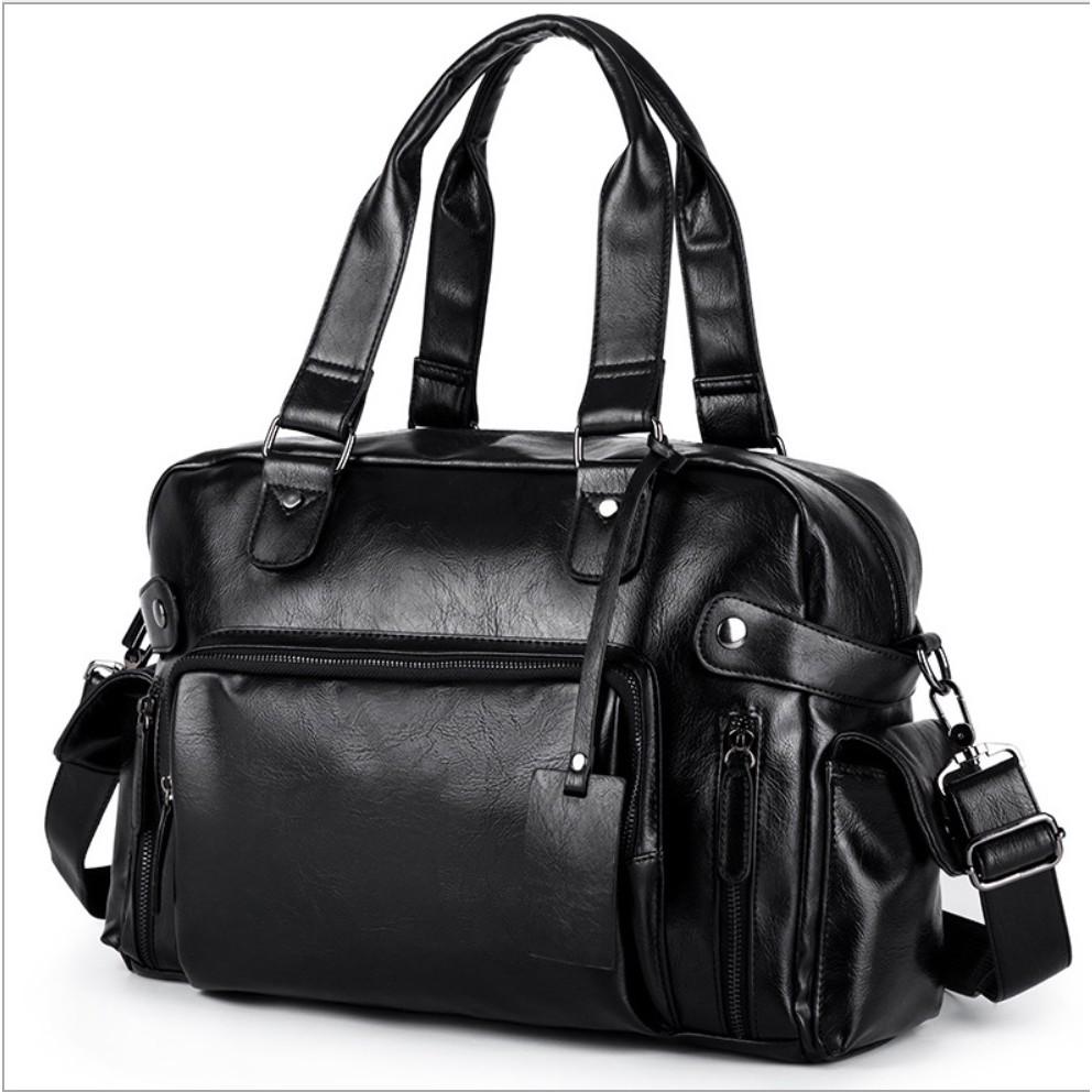 Túi xách đeo vai xách tay 2in1 Leather BlackMan