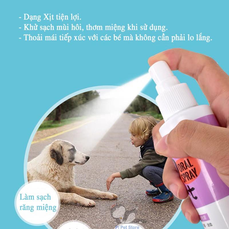 Xịt thơm miệng cho chó mèo