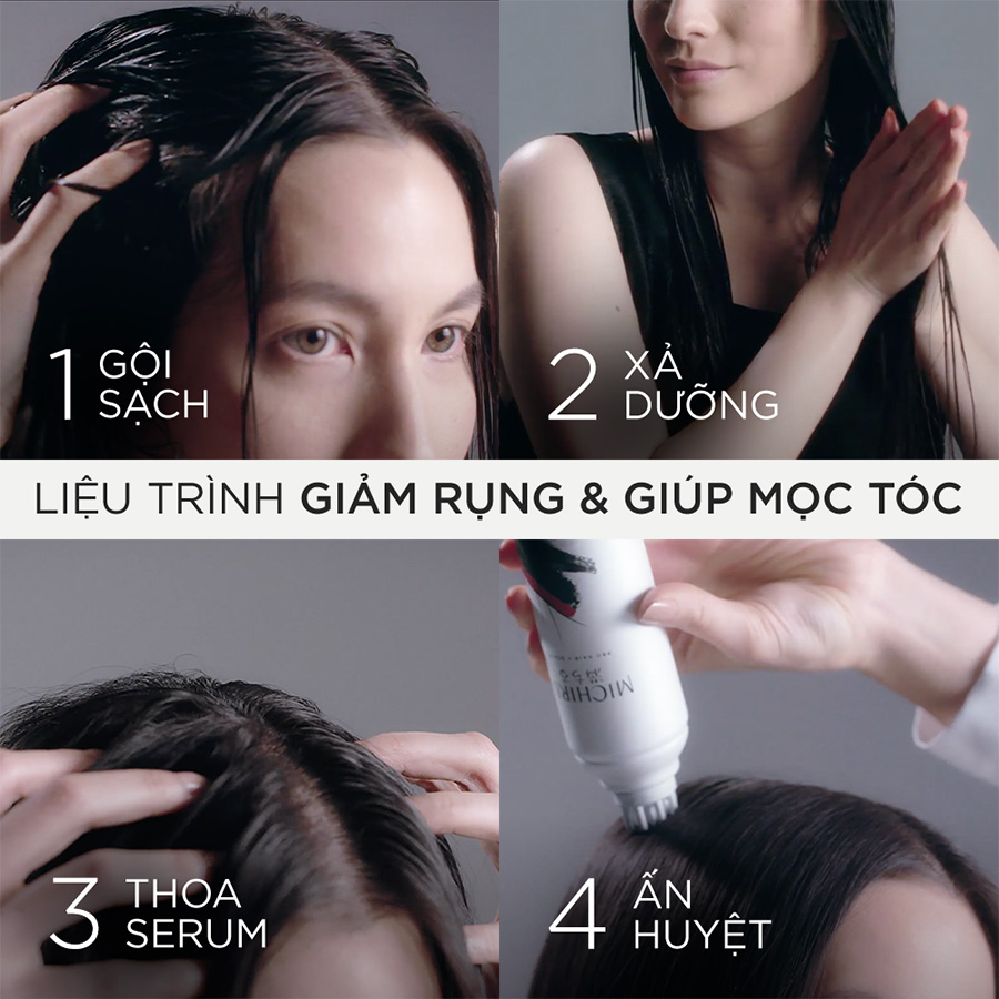 Tinh Chất Ngăn Rụng Tóc Tonic Michiru, Với Thiết Kế Hỗ Trợ Mát Xa Tăng Hiệu Quả Thẩm Thấu Dưỡng Chất, Ngăn Rụng Tóc 130g