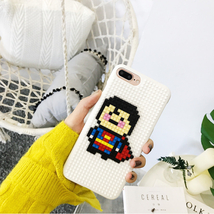 Ốp lưng Iphone 7 Plus/8 Plus lắp ghép mẫu Superman