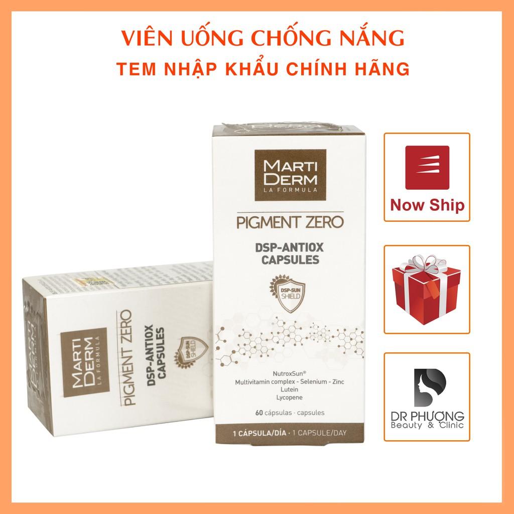 Viên Uống Chống Nắng, Làm Sáng Da - MartiDerm Pigment Zero Anti Oxidant 60 viên