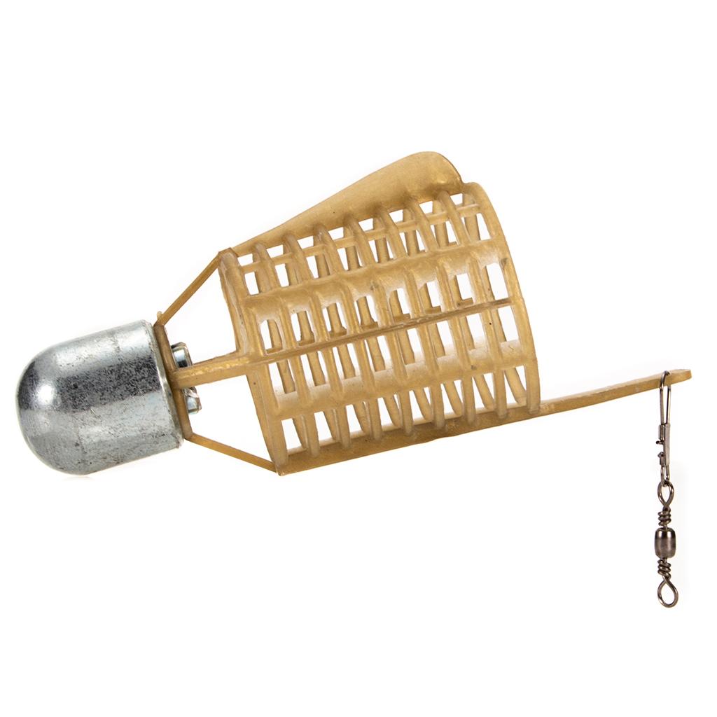 5X ABS Fishing Bait Cage Lure Cage Bait Fishing Basket Feeder Holder 20g