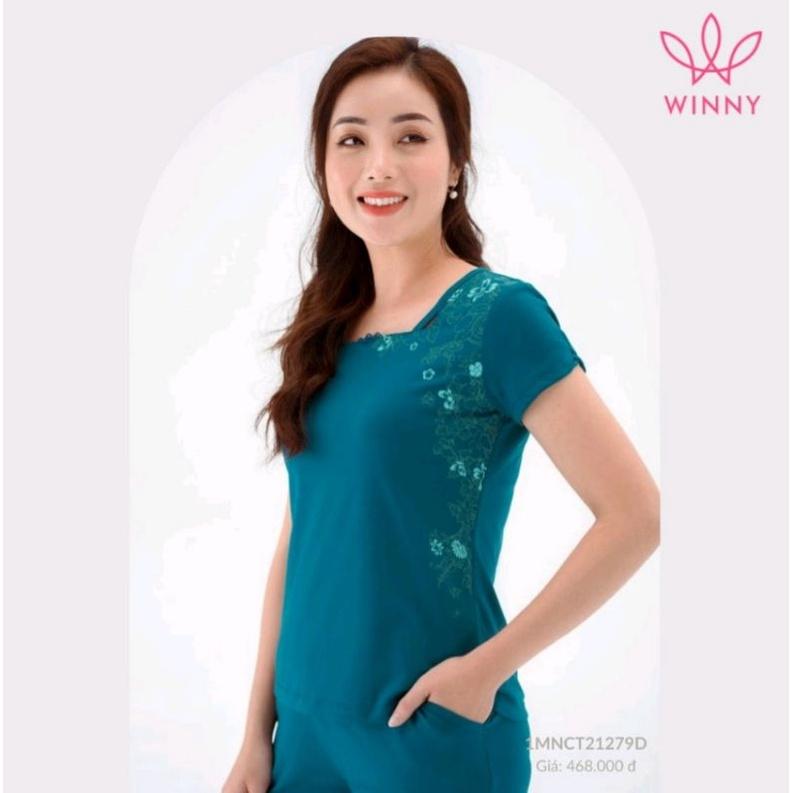 Bộ mặc nhà Áo cộc tay quần Dài Cotton Winny 21279 Giá 468.000đ