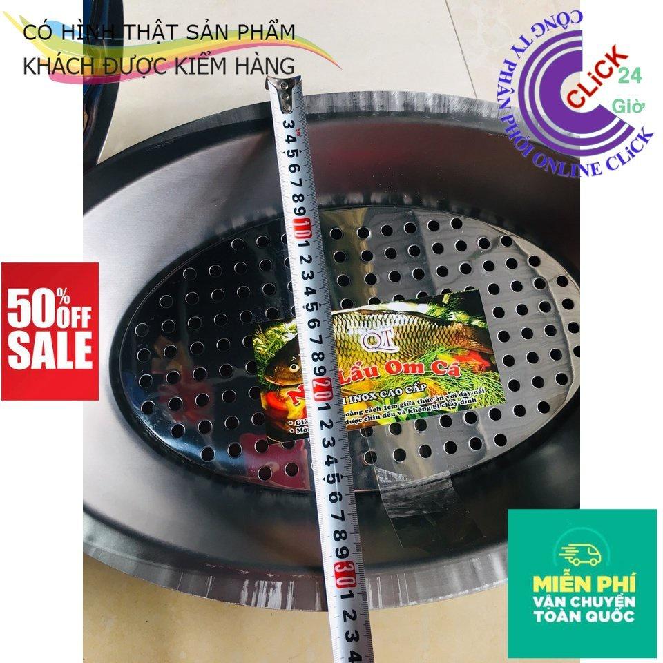 Khay Lẩu Cá Chép Om Dưa Inox Nấu Được Trên Mọi Loại Bếp - Hàng Cao Cấp
