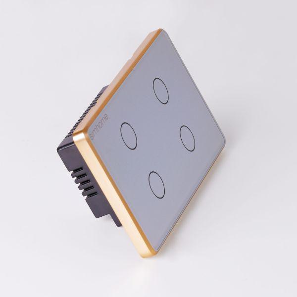 Công tắc cảm ứng Zigbee SimHome S3 – Tiêu chuẩn – 4 nút