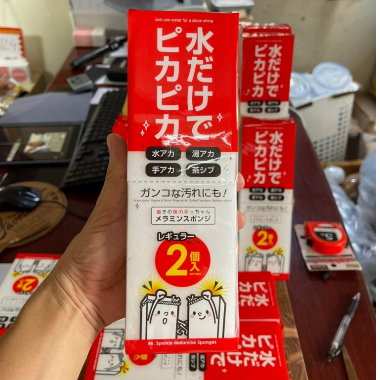 Set 02 miếng mút Melamine Regular 2P- Made in Japan