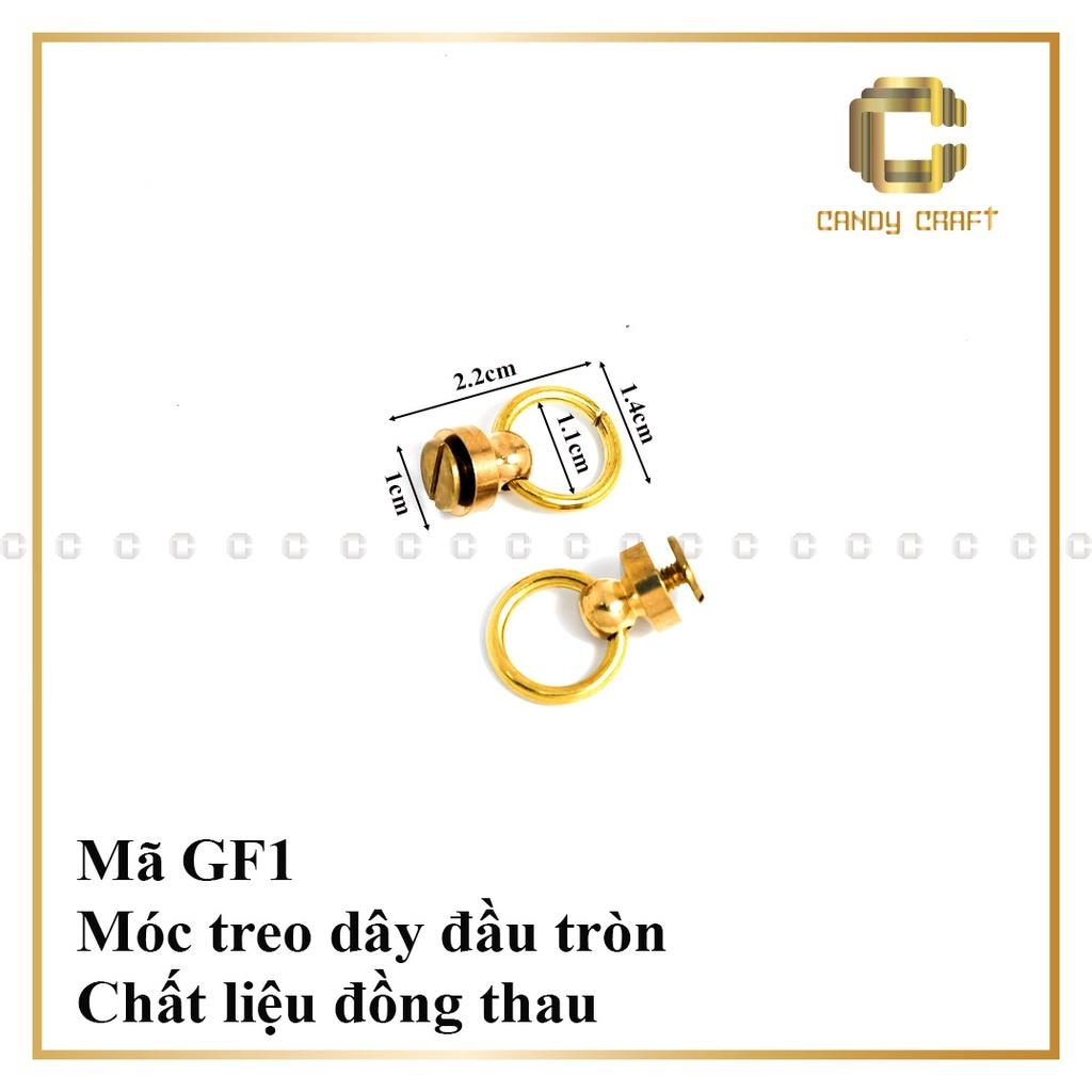 Móc treo cài túi - 1cặp đồng thau 1.1cm