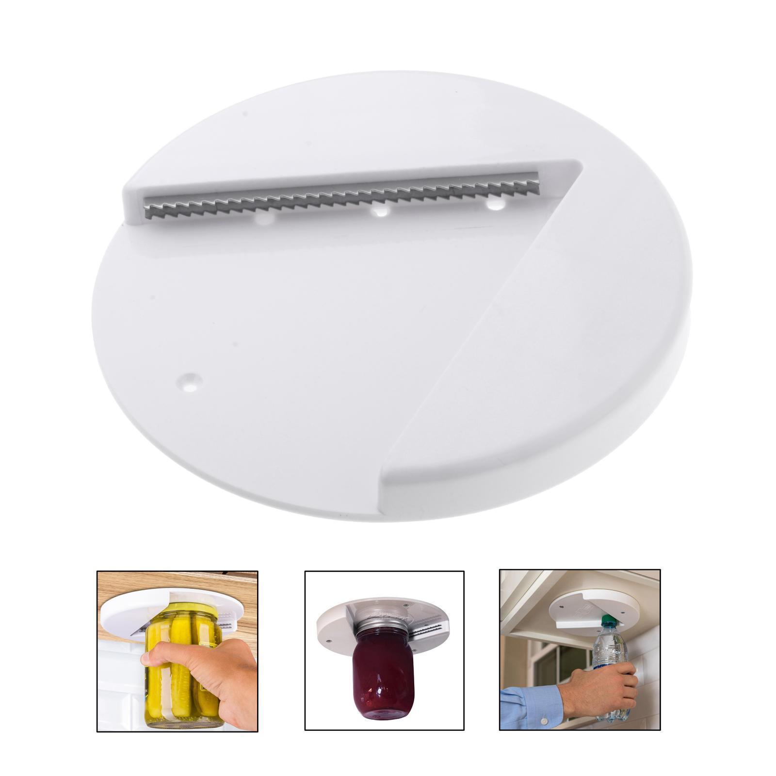 2X Under Cabinet Jar Opener Bottle Opener Quick Opener Lid Gripper Useful