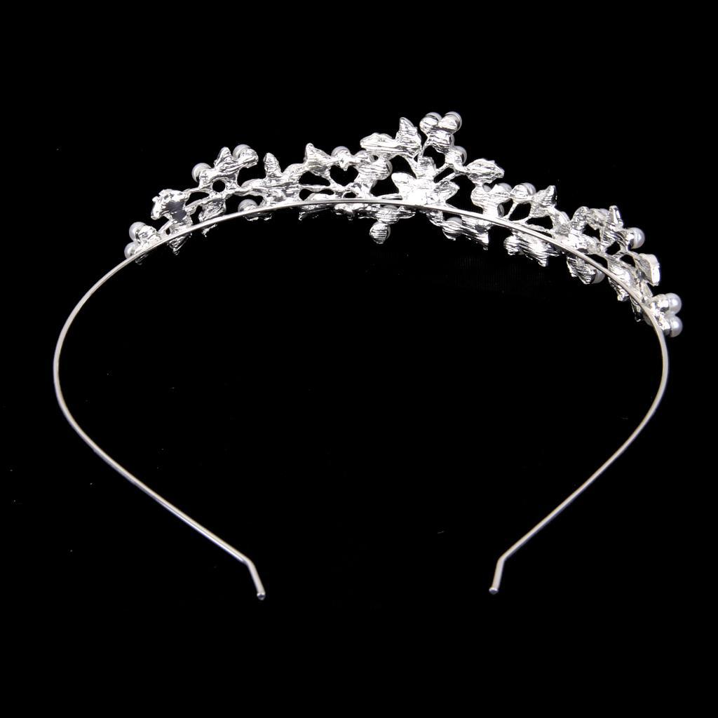 2Pcs Bridal /Kids Wedding Party Rhinestone Crown Tiara Headpiece Headband