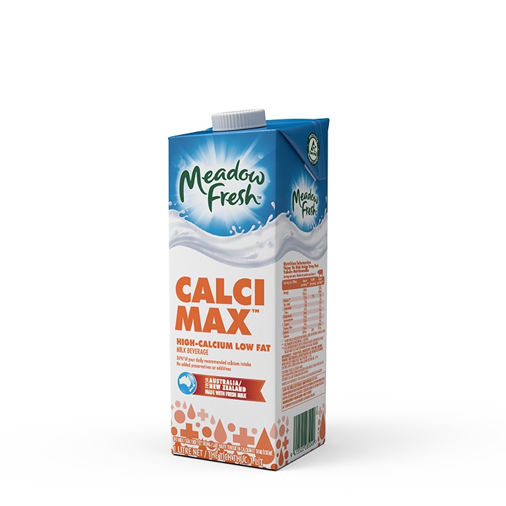 Sữa Tươi Tiệt Trùng Giàu Canxi ít béo nhập khẩu Úc MEADOW FRESH 1L