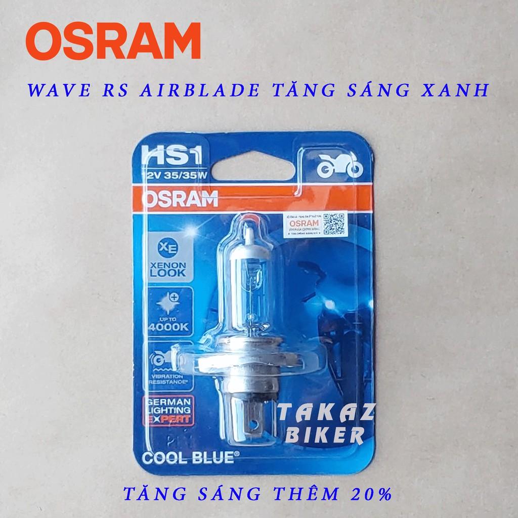 Bóng đèn HAL OSRAM HS1 Air Blade, Wave RS , Exciter , Vison tăng sáng +20% màu sáng xanh dương hiện đại 64185CB 35W 12V