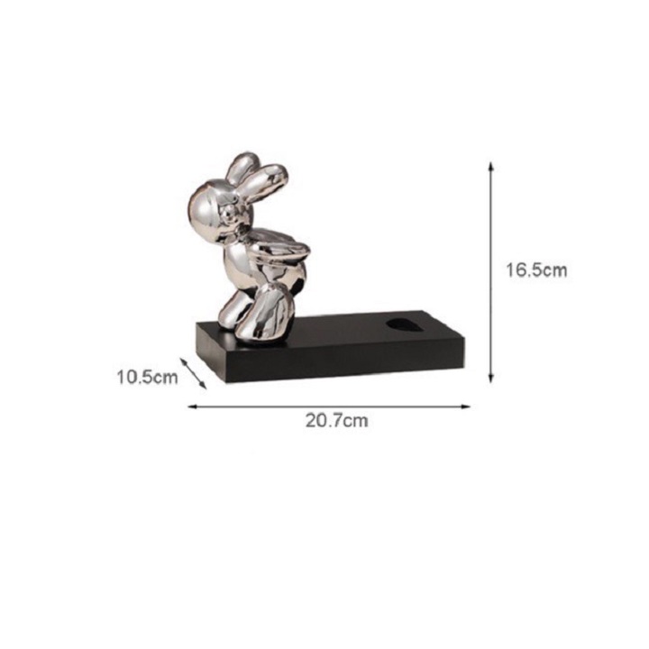 Kệ Để Chai Rượu Vang Decor Hình Thỏ Bearick Cao Cấp