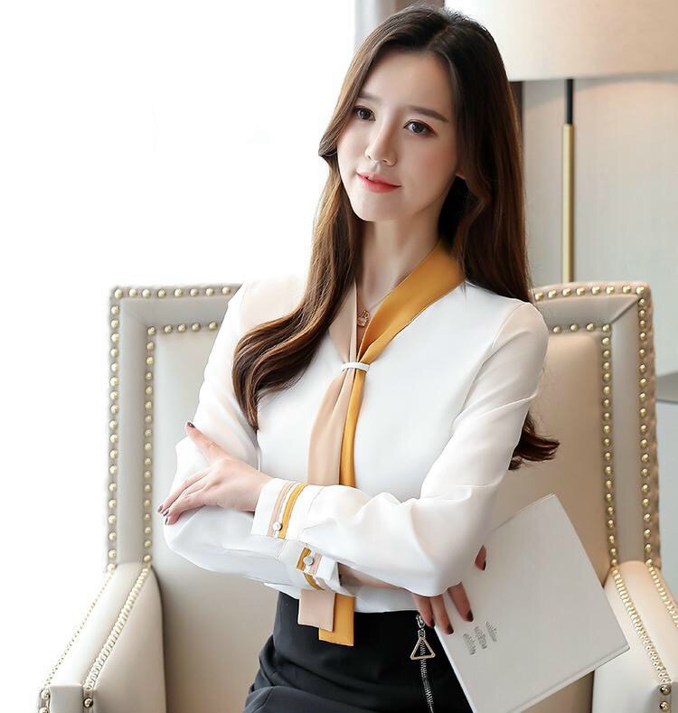 Áo Sơ Mi Voan Lụa Caravat Phong Cách Cao Cấp TP16