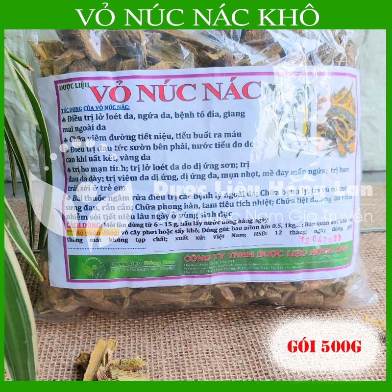 Vỏ Núc Nác khô sạch gói 500gram