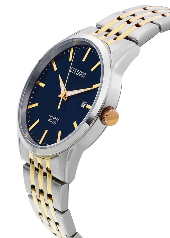 Đồng Hồ Nam Citizen Dây Thép Không Gỉ BI5006-81L - Mặt Xanh