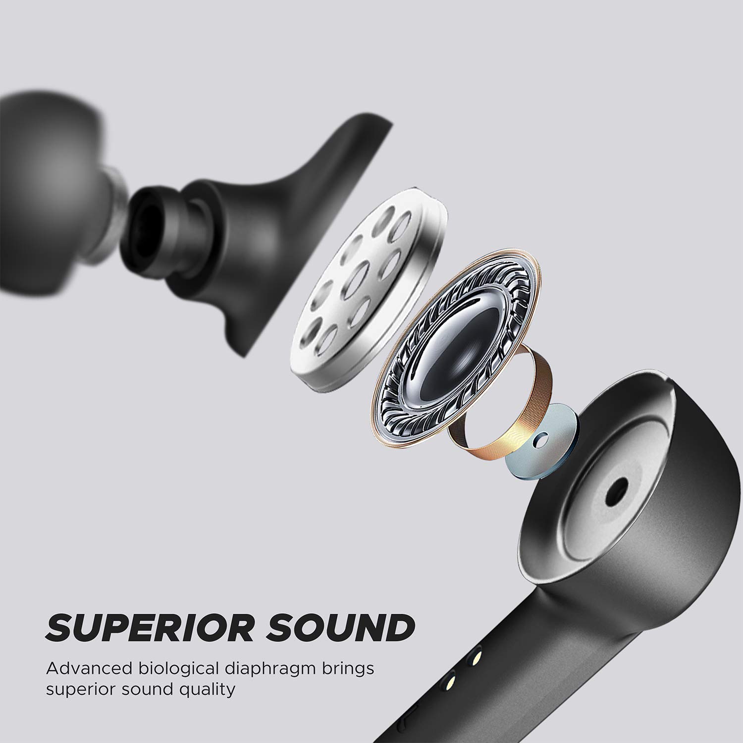 Tai Nghe True Wireless Earbuds SOUNDPEATS TrueCapsule Smart Touch Bluetooth V5.0 - Hàng Chính Hãng