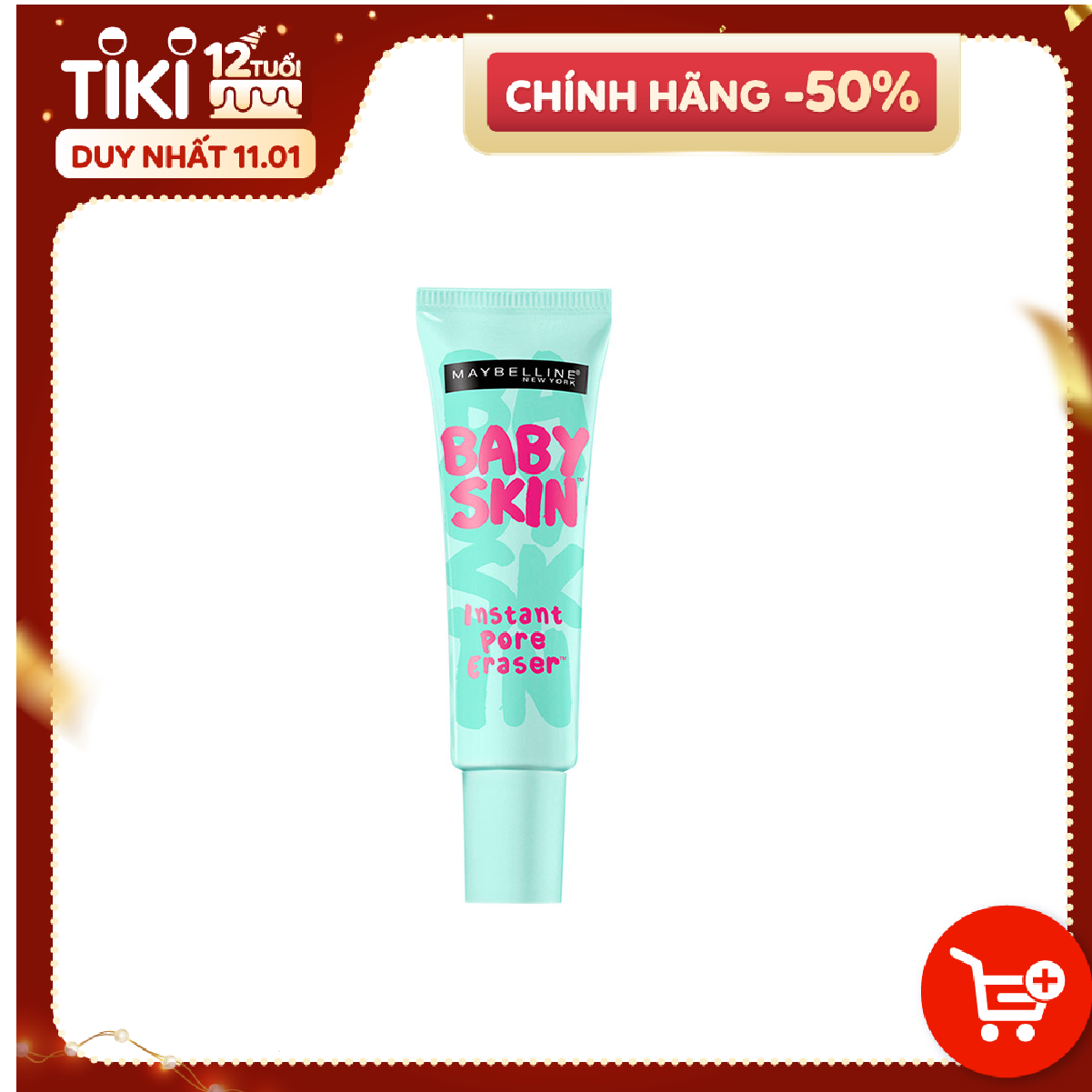 Kem Lót Mịn Da Che Khuyết Điểm Maybelline New York Baby Skin Pore Eraser Primer 22ml