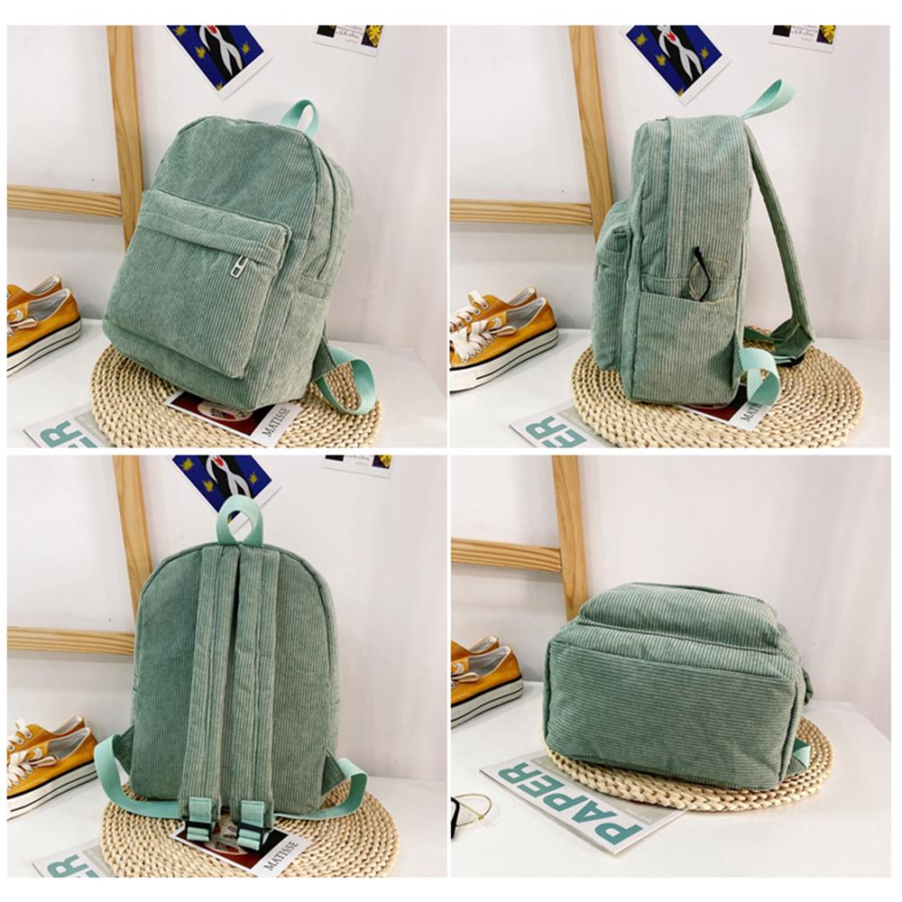 Thời Trang Ren Định Ba Lô Phong Cách Chất Liệu Vải Mềm Mại Nữ Nguyên Chất Màu Sắc Học Sinh Trường Nữ Vintage Sọc Nữ Tuổi Teen Du Lịch Bắc