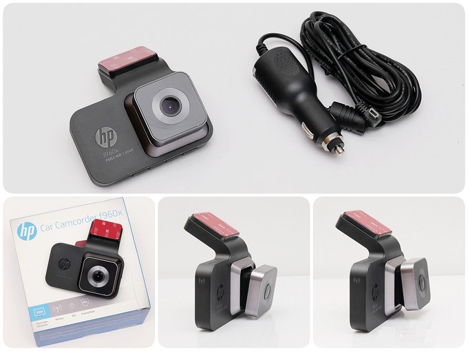 Camera hành trình ô tô thương hiệu HP f960x tích hợp Wifi GPS: Ngôn ngữ tiếng Anh, Màn hình 3 inch LCD, Full HD 2304*1296P, WDR, FCMD và FCWS, LDWS, Mini USD / AV port, Trọng lượng 86g