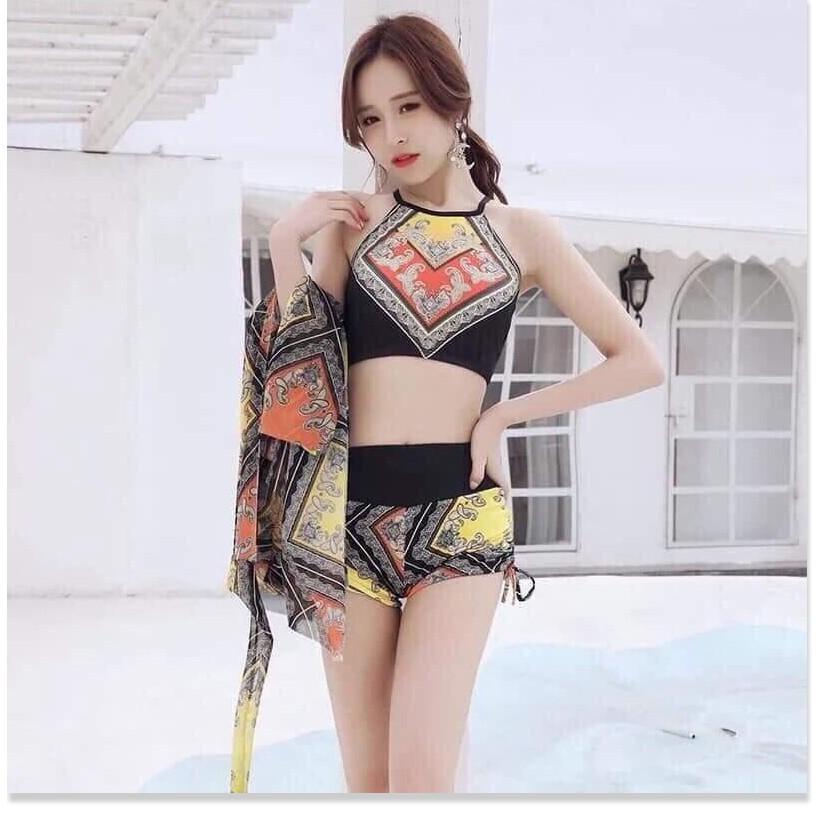 Bộ bikini nữ - Bộ đồ đi biển - Bộ đồ bơi nữ 3 chi tiết cực kì sang chảnh