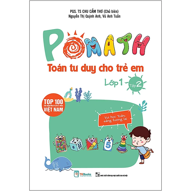 Sách Pomath Toán Tư Duy Cho Trẻ Em Lớp 1 - Tập 2 .