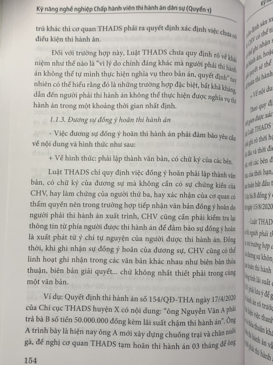 Kỹ năng nghề nghiệp Chấp hành viên thi hành án dân sự (Quyển 1)