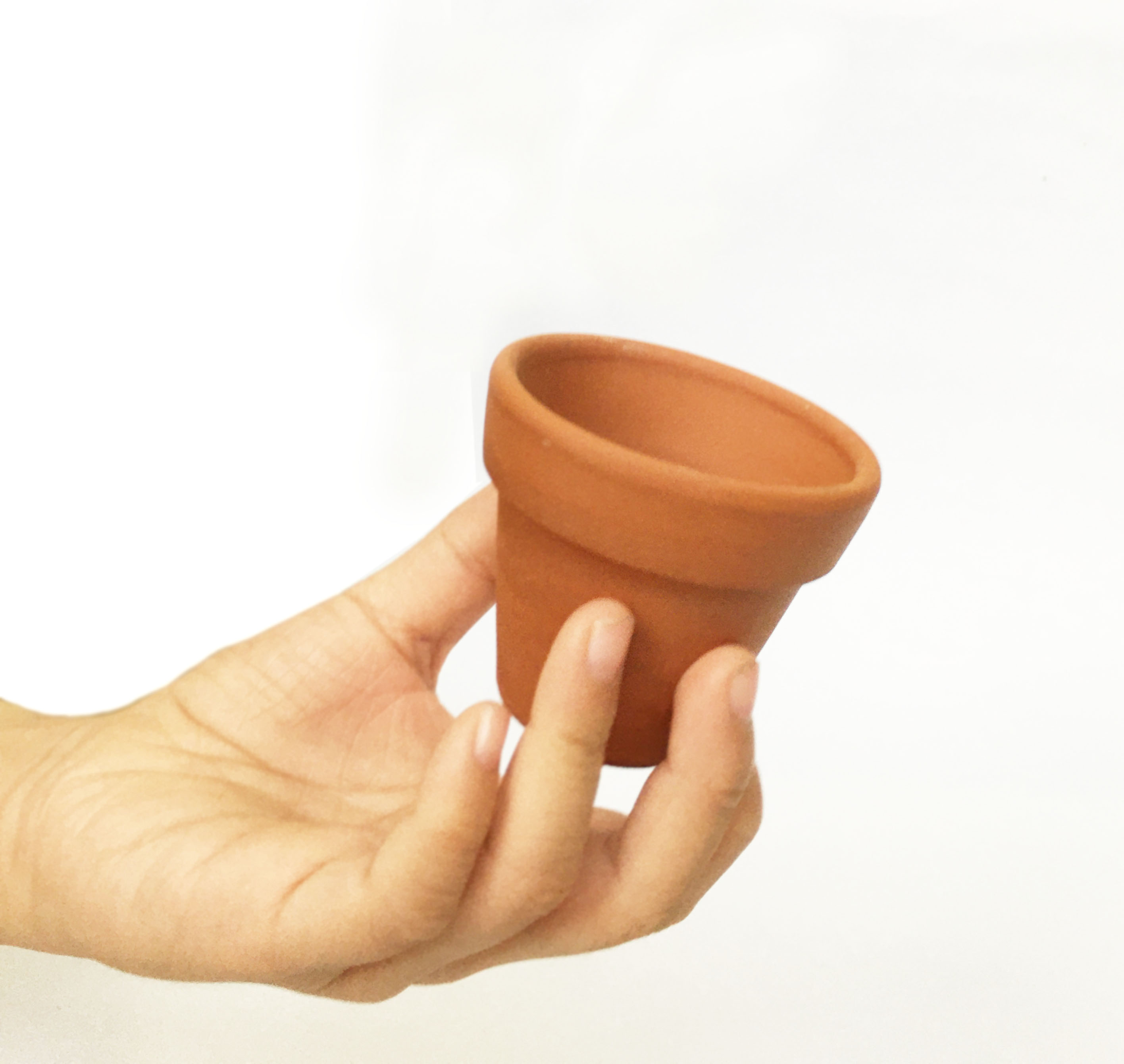 Combo 5 Chậu đất nung mini có lỗ xinh xắn, vintage làm chậu trồng sen đá, xương rồng, hoa handmade