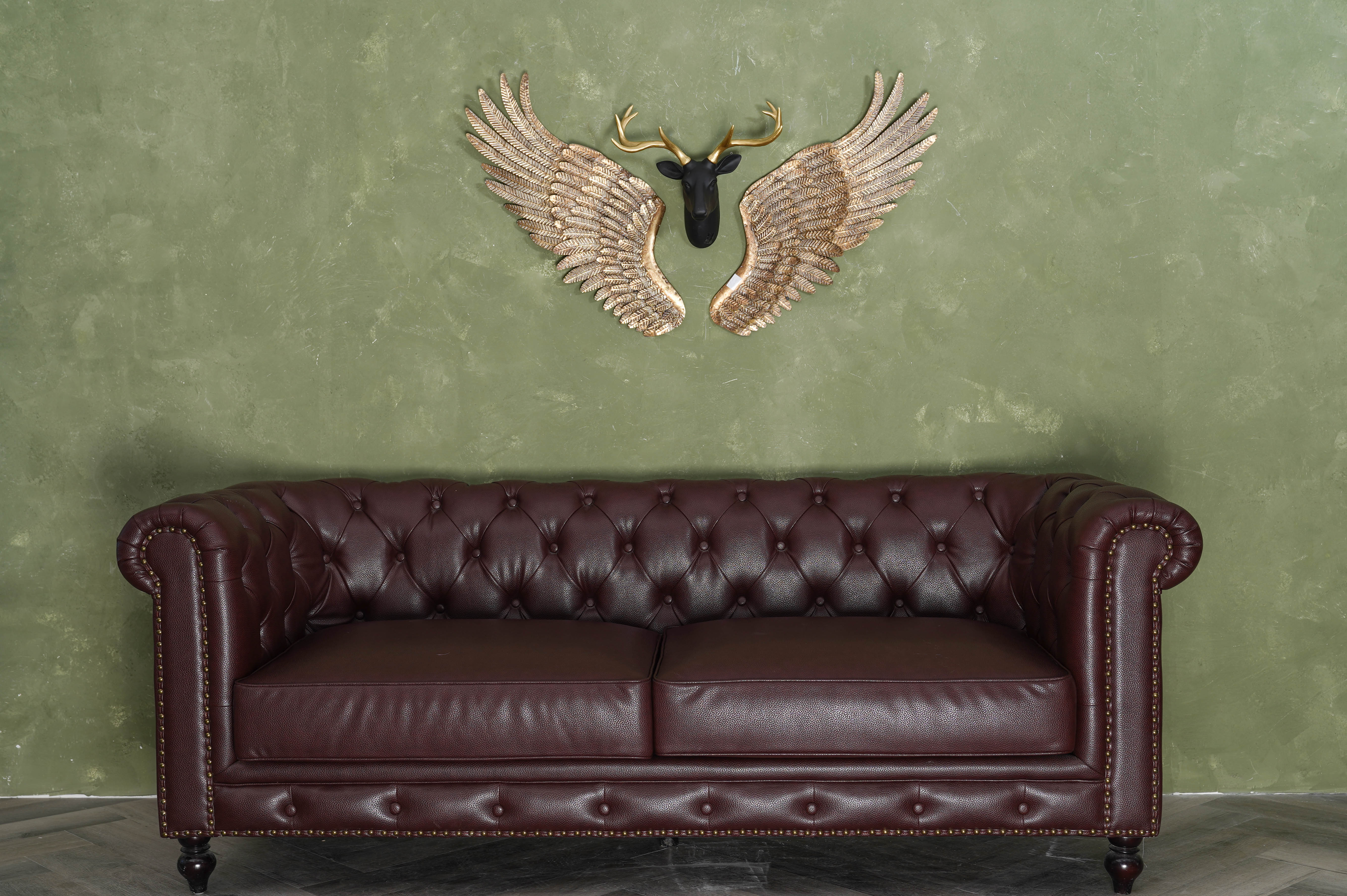 Décor gắn tường cánh thiên thần vàng đồng