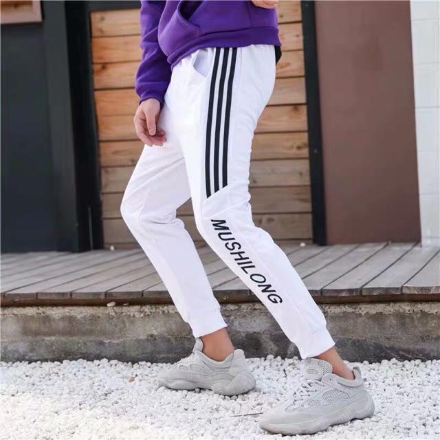 Quần Jogger Da Cá &quot;Đen Xanh