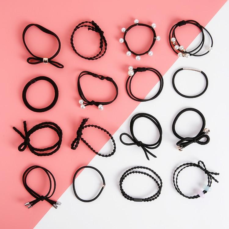 Hộp 16 dây buộc tóc/dây cột tóc