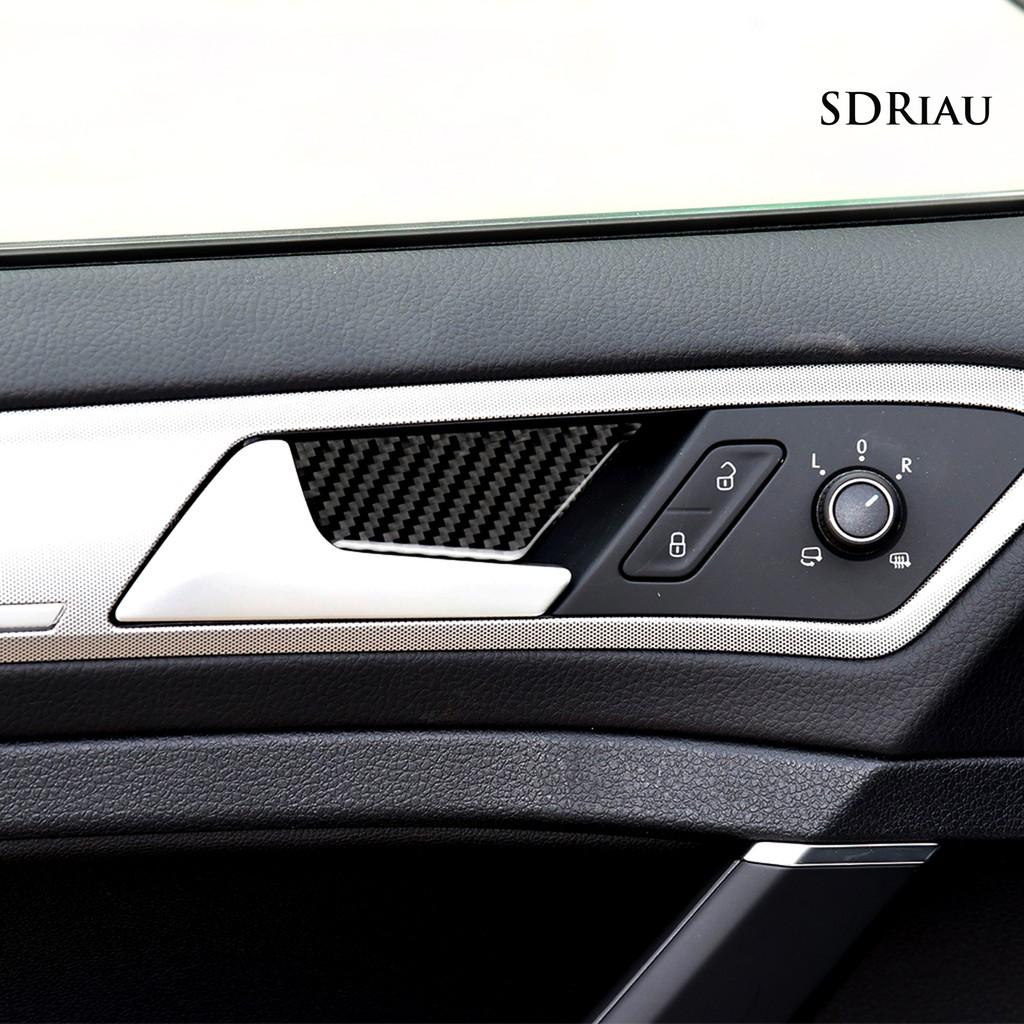 Set 4 Miếng Dán Sợi Carbon Trang Trí Tay Nắm Cửa Xe Hơi Vw Golf 7