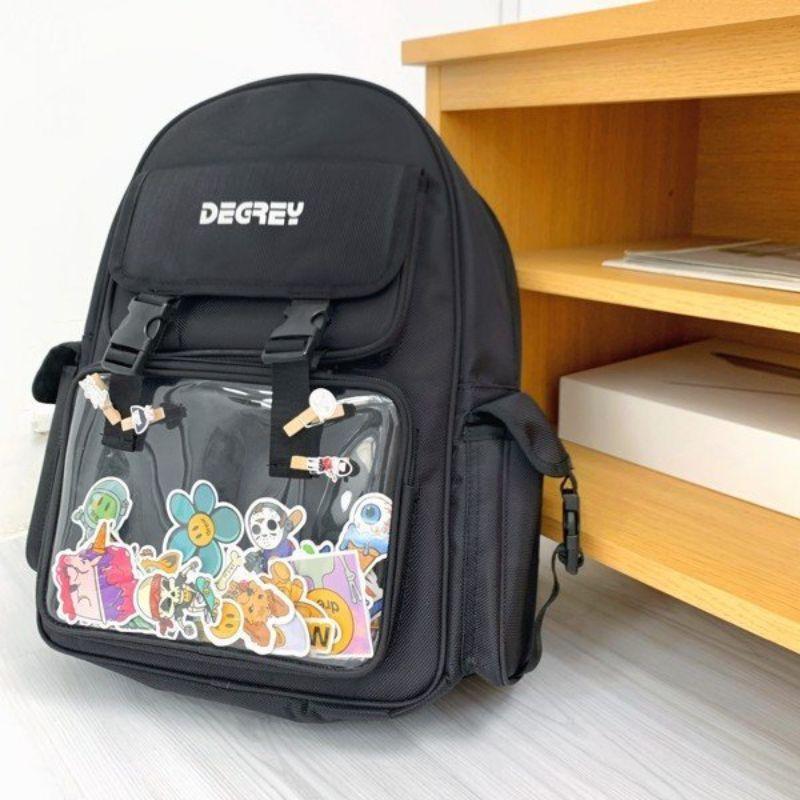 Balo Basic Backpack ss2 full tag hãng và giấy thơm được tặng hoa Kikikaikai cực chất || Hany shop