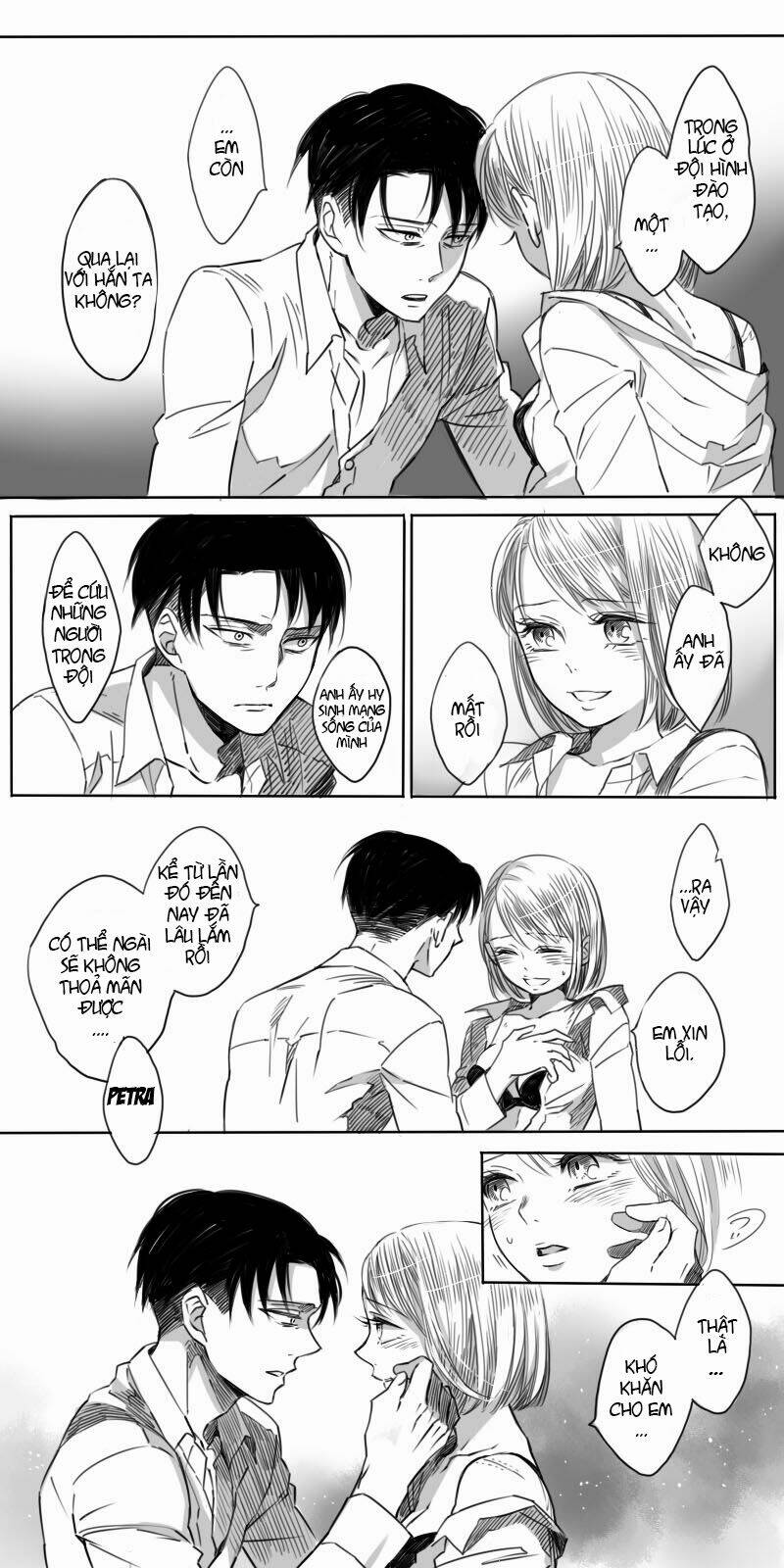 tấn công người khổng lồ - doujinshi rivapetra chapter 3 6