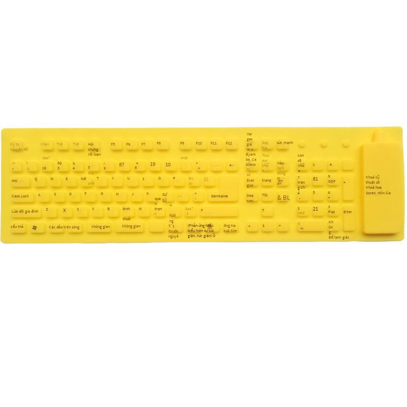 Ưu đãi đặc biệt bán trực tiếp bàn phím trò chơi silicon tại chỗ máy tính chống nước công nghiệp bên ngoài bàn phím cổ điển 109