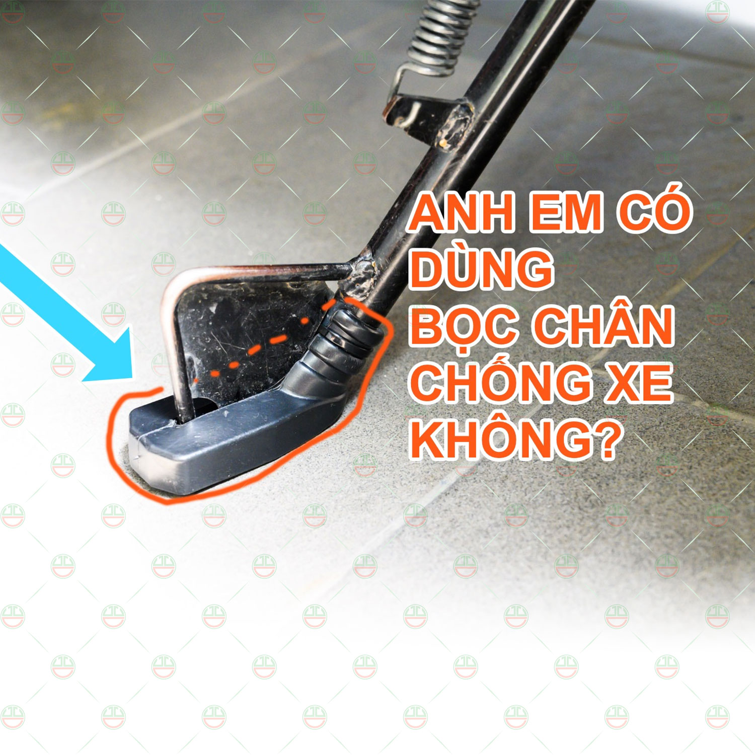 Lót Bọc Chân Chống Xe Máy KhoNCC Hàng Chính Hãng - Cao Su Chống Trầy Nền Nhà - Kèm 2 Dây Rút - Chất Liệu Dày Dặn Bền Đẹp - KK-BCCXM