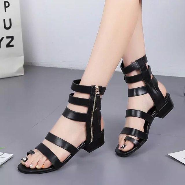 Giày sandal da mềm hàng QC cao cấp