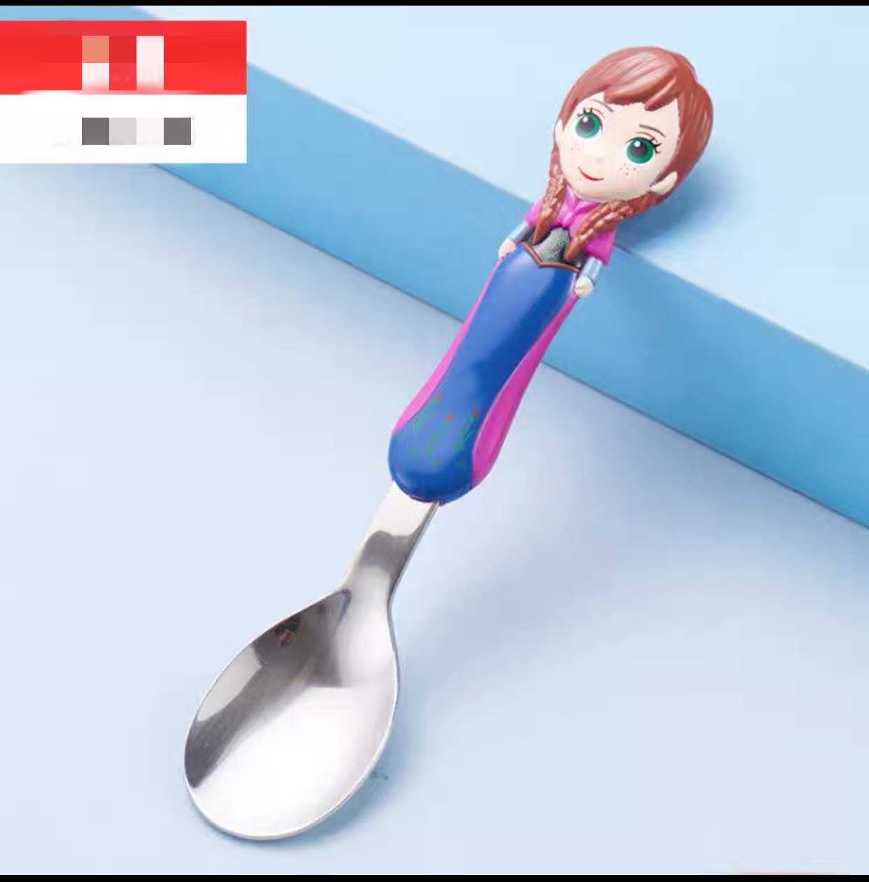 Muỗng ăn inox hình công chúa Anna Frozen 3D siêu xinh cho bé gái - PDP2006